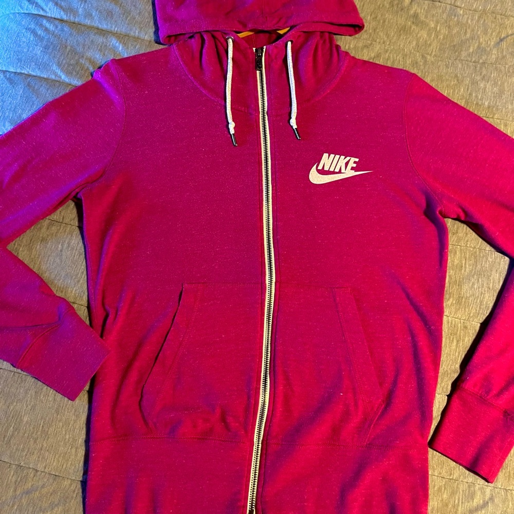 Full zip, pink, Nike, hoodie